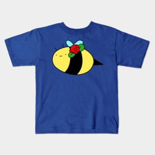 Red Rose Bee Kids T-Shirt